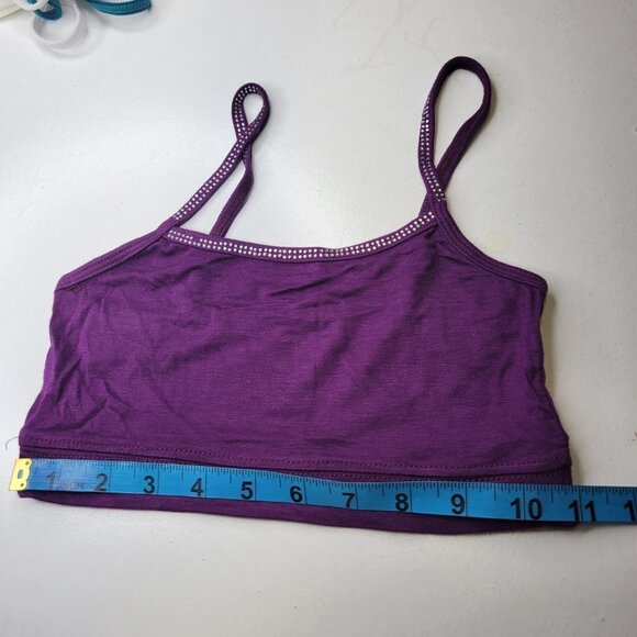 PURPLE Sequin Spaghetti Strap Tube Top or Bandeau One Size - New - Picture 9 of 11